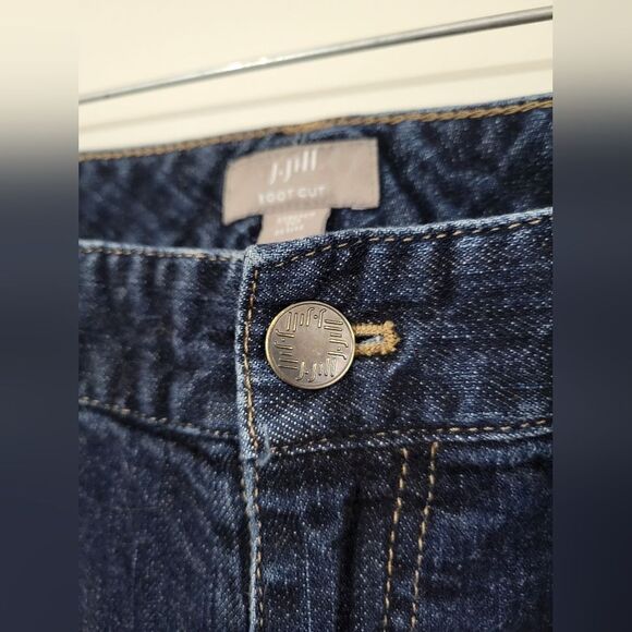 J. Jill Dark Wash Boot Cut Jeans Size 10P - Picture 2 of 6